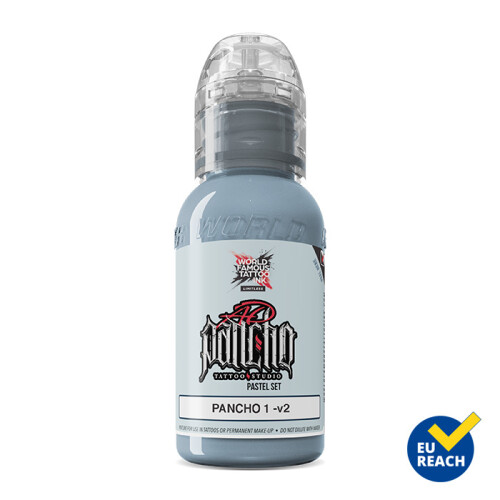World Famous Limitless - Tattoo Ink - Pastel Grey - Pancho 1 v2 30 ml