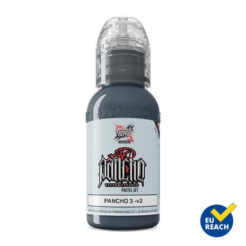 World Famous Limitless - Tattoo Ink - Pastel Grey - Pancho 3 v2 30 ml