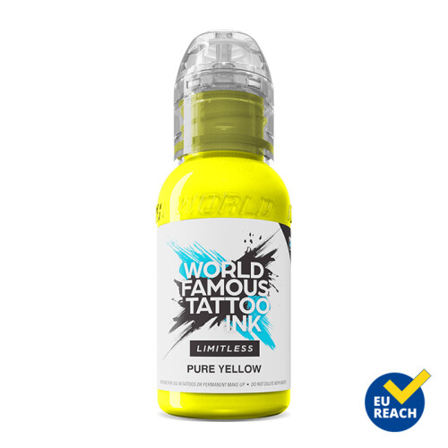 World Famous Limitless - Tatoeage Inkt - Pure Yellow 30 ml
