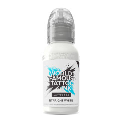 World Famous Limitless - Tattoo Ink - Straight White