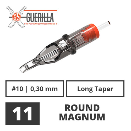 THE INKED ARMY - Guerilla Tattoo Cartridges - 11 Round Magnum 0,30 mm LT - 20 pcs