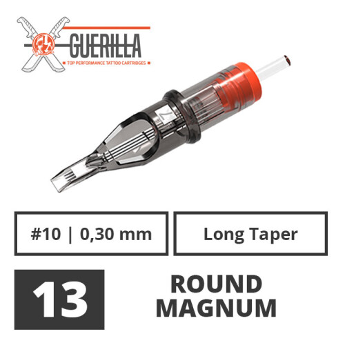 THE INKED ARMY - Guerilla Tattoo Cartridges - 13 Round Magnum 0,30 mm LT - 20 pcs