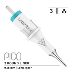 VERTIX - Pico PMU Cartridges - 3 ronde voering 0,25 mm LT