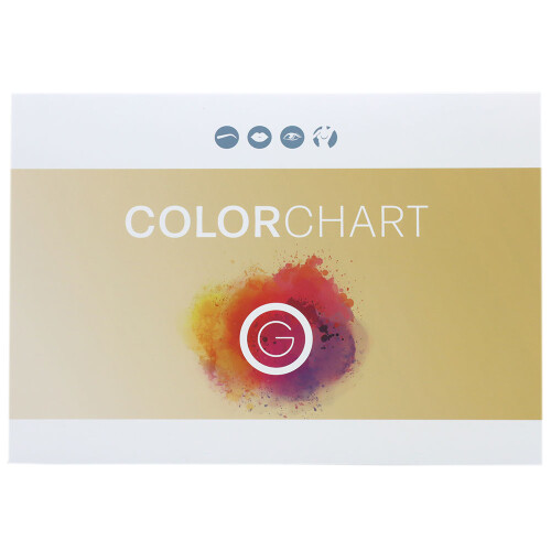 GOLDENEYE - Kleurenkaart Pigmentologie - 6 bladzijden DIN A4