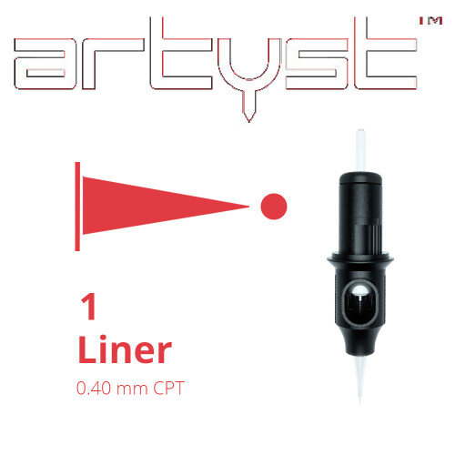ARTYST by Cheyenne - Basis PMU Cartridge - 1 Liner - 0,40 mm LT - 20 stuks/verpakking