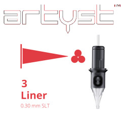 ARTYST by Cheyenne - Basic PMU Cartridges - 3 Liner - 0,30 mm SLT - 20 pcs/pack