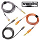 SNAKE KING - Tattoo RCA Cable with Stainless Steel Jacket - Straight - 210 cm