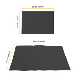 Arbeitsplatzabdeckung - Patientenservietten - 500 Stück - 33 cm x 45 cm - Farbe Schwarz