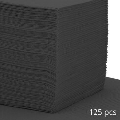 Workplace Cover - Patient Napkins - 500 pcs - 33 cm x 45 cm - Color Black