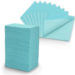 Workplace Cover - Patient Napkins - 500 pcs / pack - 33 cm x 45 cm - Light Blue