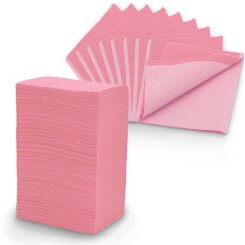 Werkplekovertrek - Patiëntenservetten - 500 stuks - 33 cm x 45 cm - kleur roze