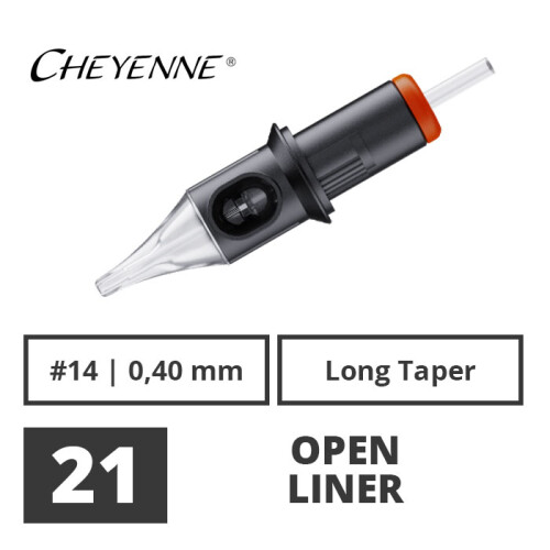 CHEYENNE - Safety Cartridges - 21 Open Liner - 0,40 - LT - 20 pcs.