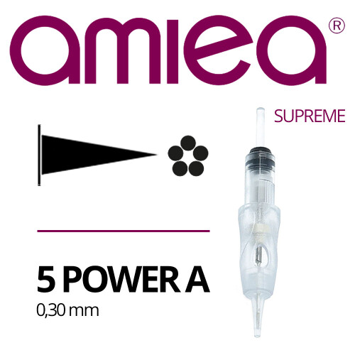 AMIEA - Cartridges - Supreme - 5 Power - 0,30 mm - 15 stuks/verpakking