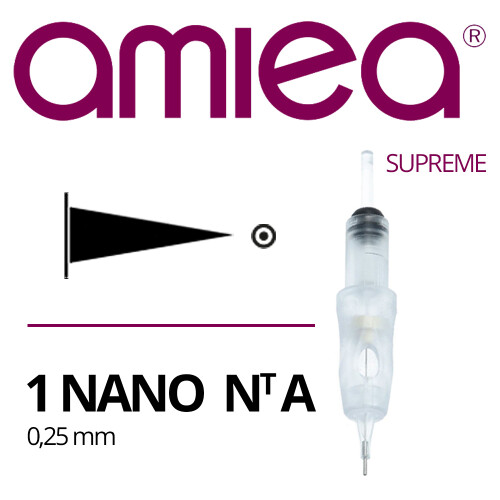 AMIEA - Cartridges - Supreme - 1 Nano NT - 0,25 mm - 15 stuks/verpakking