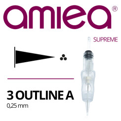 AMIEA - Cartridges - Supreme - 3 Outline - 0,25 mm - 15 Stk/Pack