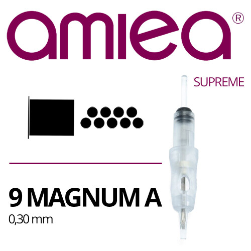 AMIEA - Cartridges - Supreme - 9 Magnum - 0,30 mm - 15 stuks/verpakking