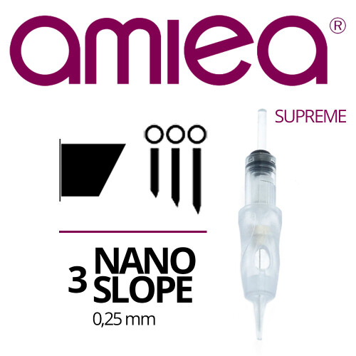 AMIEA - Cartridges - Supreme - 3 Nano Slope - 0,25 mm - 10 Stk/Pack