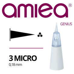 AMIEA - Cartridges - Genius - 3 Micro - 0,18 mm - 10 stuks/verpakking