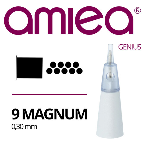 AMIEA - Cartridges - Genius - 9 Magnum - 0,30 mm - 10 stuks/verpakking