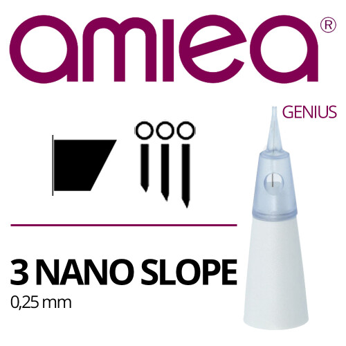 AMIEA - Cartridges - Genius - 3 Nano Slope - 0,25 mm - 10 stuks/verpakking