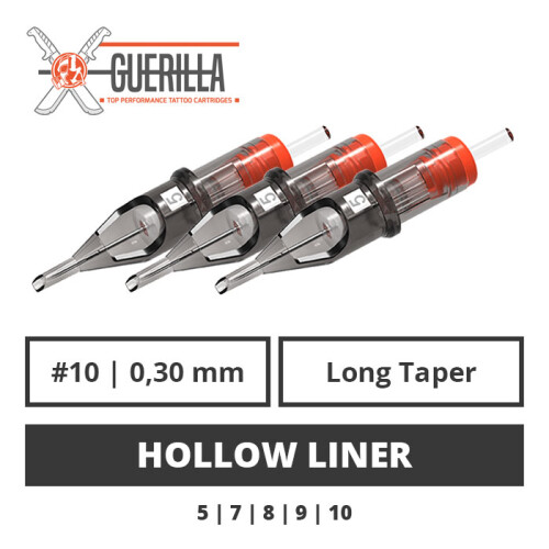 THE INKED ARMY - Guerilla Tattoo Cartridges - Hollow Liner - 0,30 LT