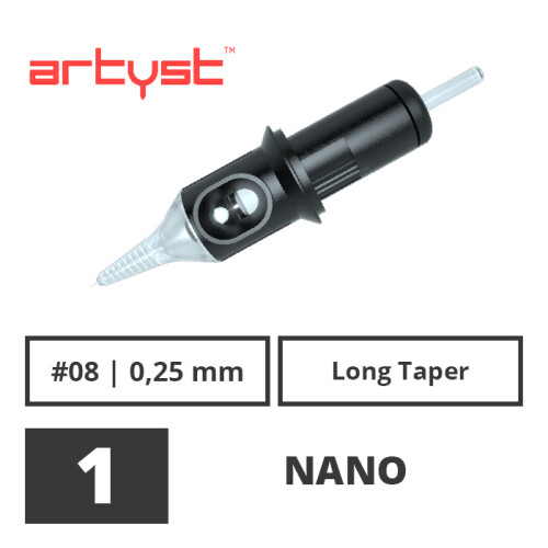 ARTYST - Capillary - PMU Cartridges - 1 Nano - 0,25 mm LT - 20 pcs/pack