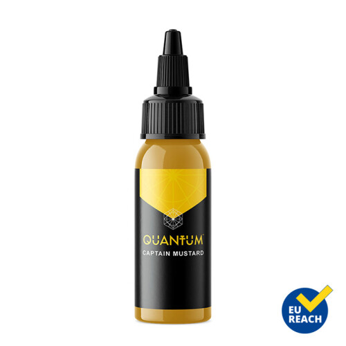 QUANTUM - Gold Label - Tatoeage Inkt - Captain Mustard 30 ml