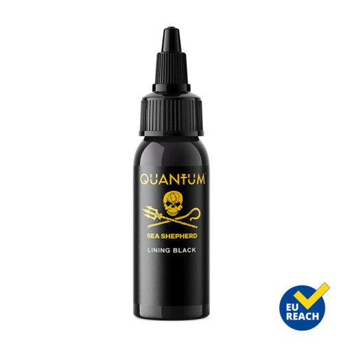 QUANTUM - Gold Label - Sea Shepherd - Tatoeage Inkt - Lining Black 30 ml
