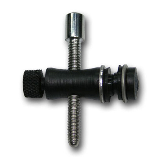 Front contact ferrule TEC 3 - black-browned - with stainless steel contact screw