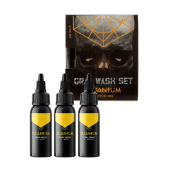 QUANTUM - Gold Label - Tattoo Ink - Gray Wash Set