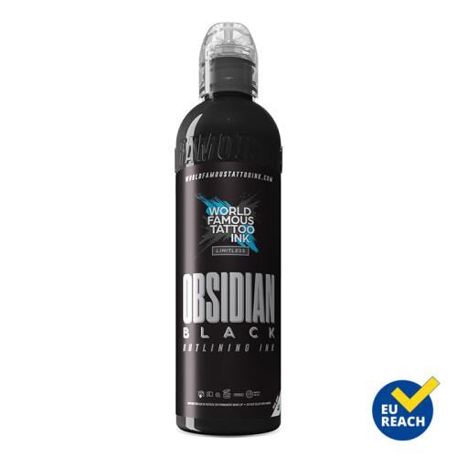 World Famous Limitless - Tatoeage Inkt - Obsidian Black Outlining 120 ml