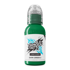 World Famous Limitless - Tattoo Ink - Dark Green 2 30 ml