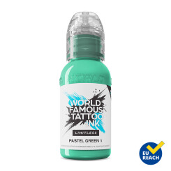 World Famous Limitless - Tattoo Ink - Pastel Green 1 30 ml