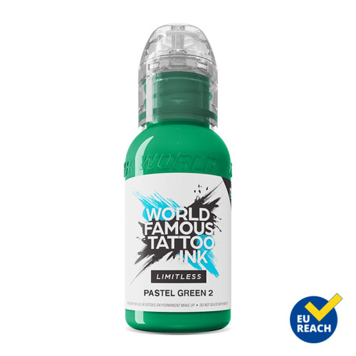 World Famous Limitless - Tatoeage Inkt - Pastel Green 2 30 ml