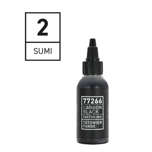 CARBON BLACK - REINVENTED - Tattoo Farbe - Sumi 2 - 50 ml