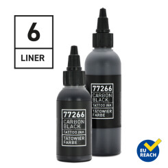 CARBON BLACK - REINVENTED - Tattoo Farbe - Liner 6