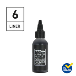 CARBON BLACK - REINVENTED - Tattoo Farbe - Liner 6 - 50 ml