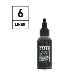 CARBON BLACK - REINVENTED - Tattoo Farbe - Liner 6 - 50 ml