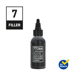 CARBON BLACK - REINVENTED - Tattoo Farbe - Filler 7 - 50 ml
