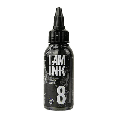 I AM INK - Tatoeage Inkt - Second Generation - # 8 Midnight Black