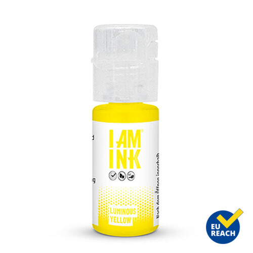 I AM INK - Tatoeage Inkt - True Pigments - Luminous Yellow 10 ml