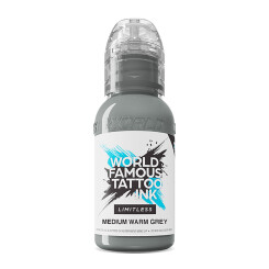 World Famous Limitless - Tattoo Ink - Medium Warm Grey 30 ml