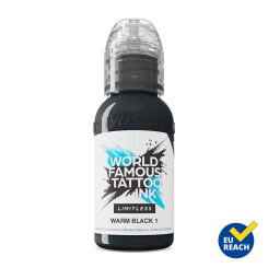 World Famous Limitless - Tatoeage Inkt - Warm Black 1 30 ml