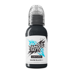 World Famous Limitless - Tattoo Farbe - Warm Black 1 30 ml