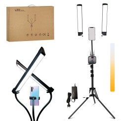 SWAVGO - Double Arm Lamp with 78 inch tripod - EU power plug