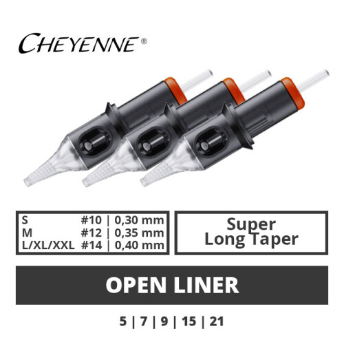 CHEYENNE - Capillary Cartridges - Open Liner SLT - 20 Stk.