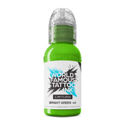 World Famous Limitless - Tattoo Ink - Bright Green v2 30 ml