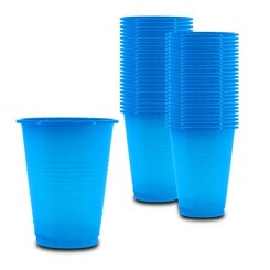 Mouth Rinsing Cup - Disposable Cup 180 ml 50 Pcs/Pack - Blue