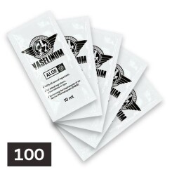 THE INKED ARMY - Vaselinum Aloe 10 ml Sachet - Tattoo Aftercare - mit Aloe Vera Extrakt - 100 Stück