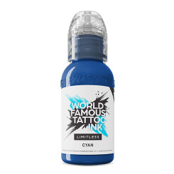 World Famous Limitless - Tattoo Farbe - Cyan 30 ml